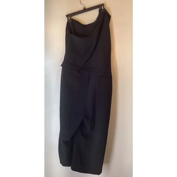 Banana Republic Women Jumpsuit Romper Size 20 One Shoulder Black - Picture 4 of 10